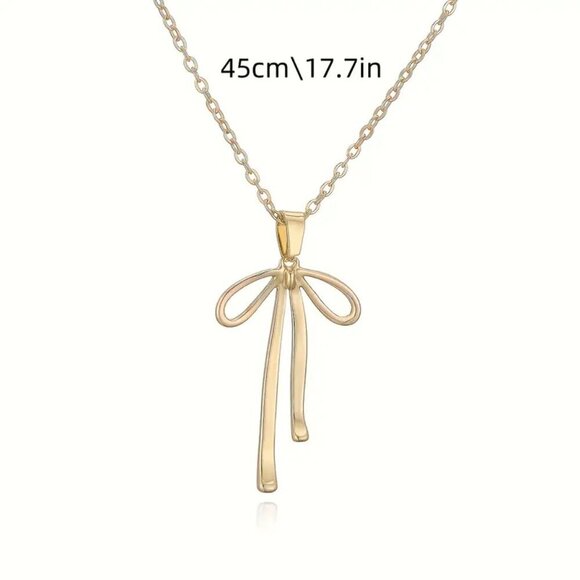 Retro Bow Necklace - Picture 4 of 4